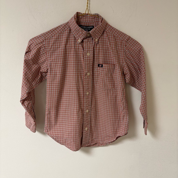 Ralph Lauren Other - Ralph Lauren Jeans Co Boys Red Checkered Shirt Cotton Long Sleeve Size 4